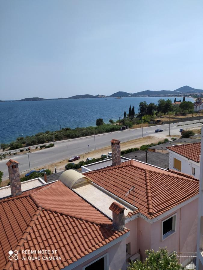 Port View House-Comfy Family Apartment-Panoramic View Néa Péramos Exteriör bild